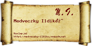 Medveczky Ildikó névjegykártya